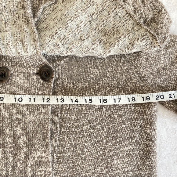 Nordstrom Tan cashmere Sweater with Textured Collar - Picture 11 of 11
